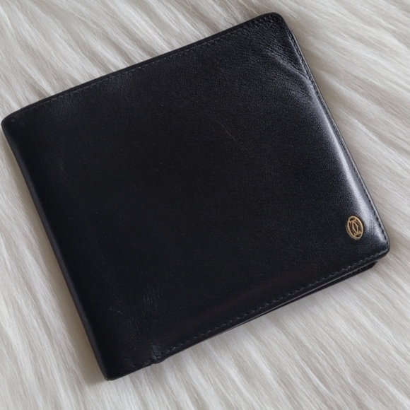 Cartier Pasha Black Leather Bifold Wallet